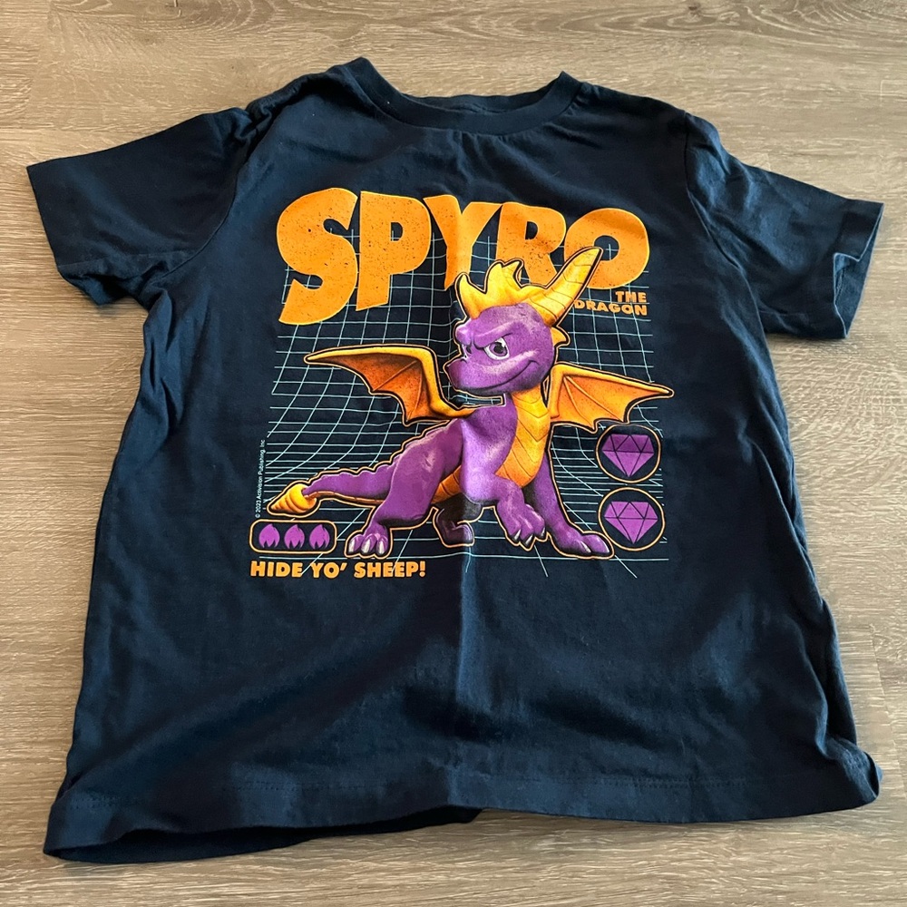 Old Navy Navy Blue Spyro the dragon shirt